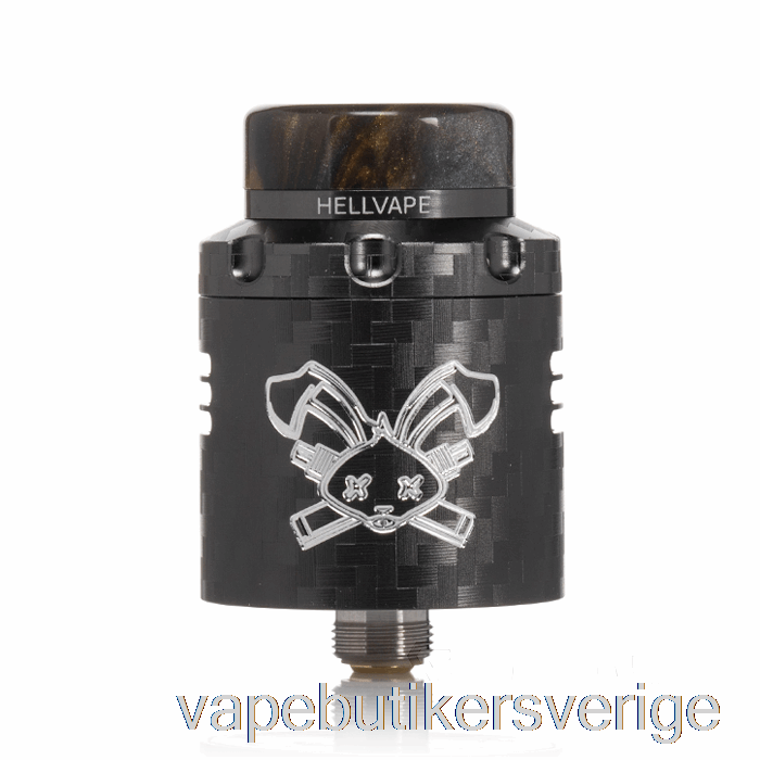 Vape Sverige Hellvape Dead Rabbit V3 24mm Rda Gunmetal Kolfiber